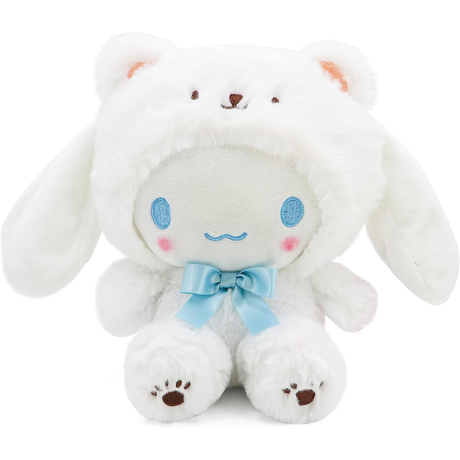 Ykecfpry Kawaii Cartoon White Bear Cross-Dressing Series Plush,Soft Plush Doll Cute Soft Toys, Plush Pillow Stuffed Animals Toy
